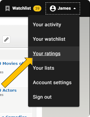Example of your ratings link