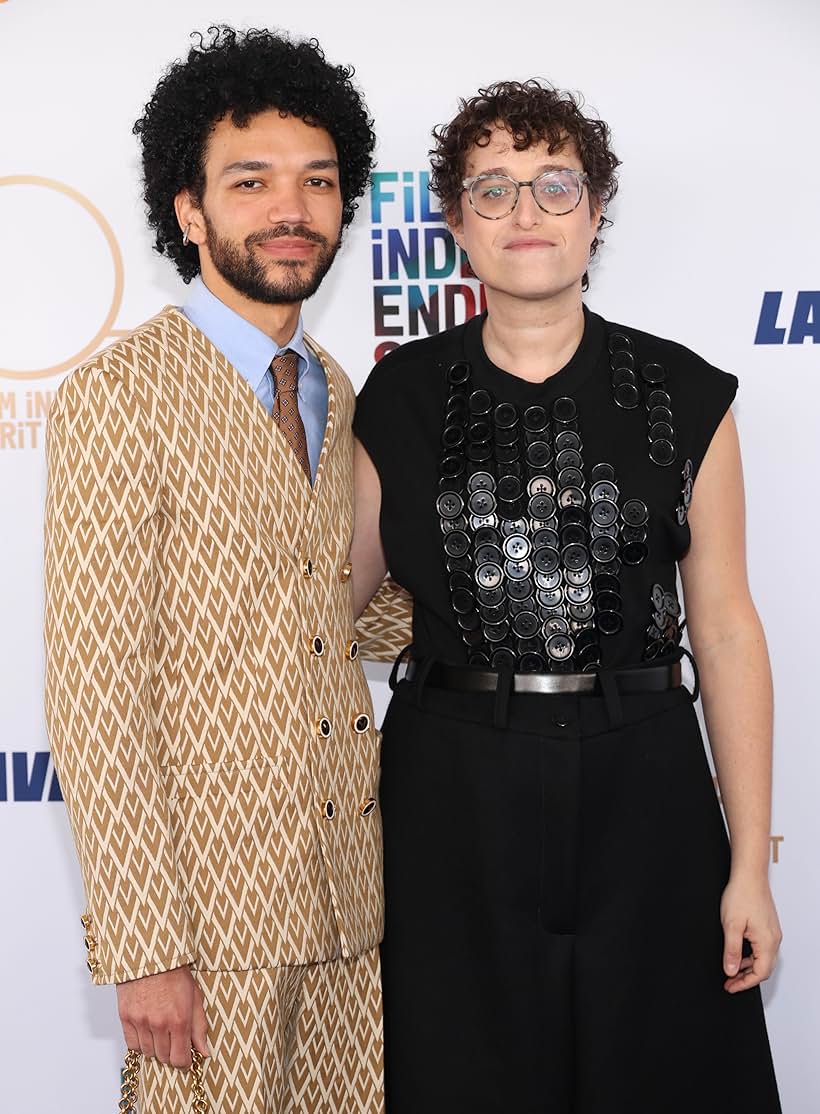 Jane Schoenbrun and Justice Smith at an event for 40th Film Independent Spirit Awards (2025)