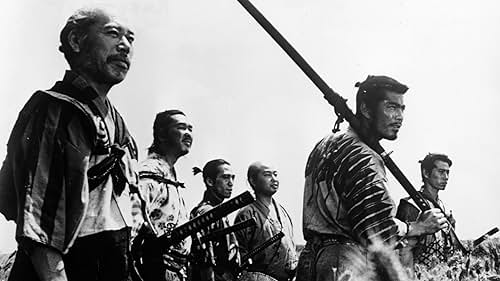 Toshirô Mifune, Minoru Chiaki, Daisuke Katô, Isao Kimura, Seiji Miyaguchi, and Takashi Shimura in Shichinin no samurai (1954)