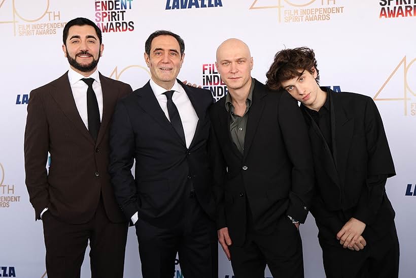 Mark Eydelshteyn, Yura Borisov, and Vache Tovmasyan at an event for 40th Film Independent Spirit Awards (2025)